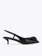 Pantofi cu toc din lac negre