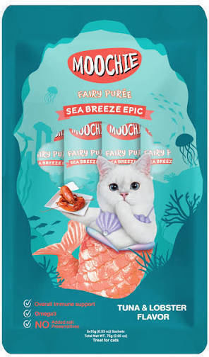 Moochie Moochie Nasses Katzenfutter mit Thunfisch und Hummer 5x15gr