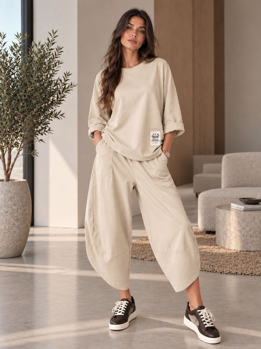 Ecru Sweat Set