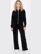 Velvet Black Tracksuit Set