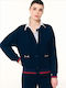 Damen Strickjacke Blau