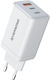 Riversong Wireless Charger with USB-A Port and 2 USB-C Ports 100W White (Powerkub)