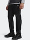 Woven Herren-Sweatpants mit Gummizug Schwarz