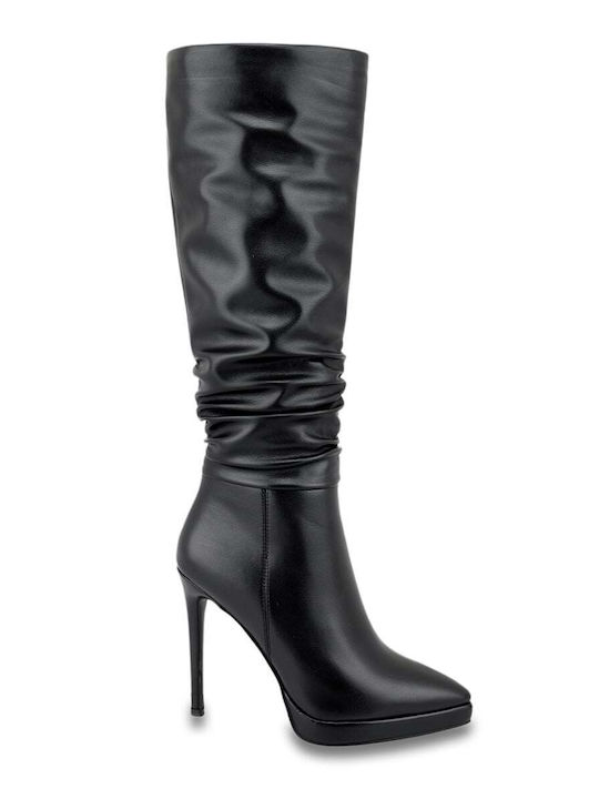 Women's Boots with High Heel Black