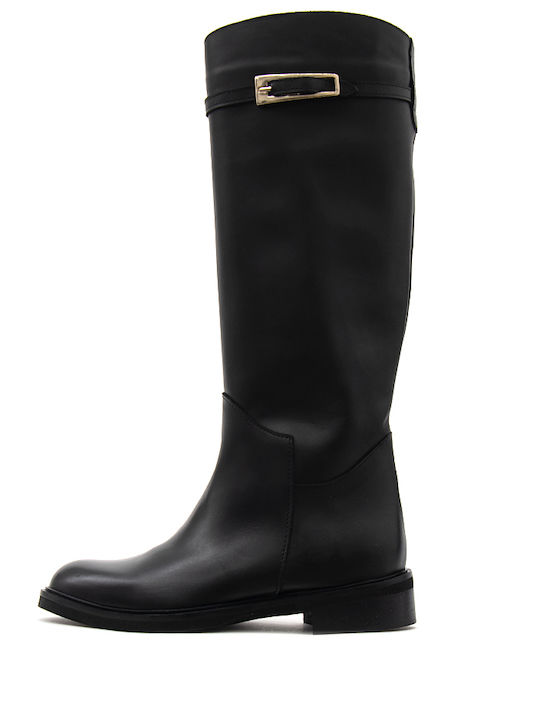 Riccianera Leather Women's Boots Black