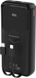 Wozinsky WFC-15B Външна батерия 20000mAh 22.5W Power Delivery / Quick Charge Черна