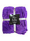 Sherpa Blanket Super King 220x240cm Purple