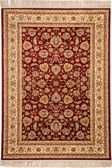 Biokarpet Wohnzimmer Teppiche Isfahan 3783b Rote Creme 133x190