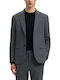 Winter Herrenanzugsjacke mit Schlank Passform Anthrazit
