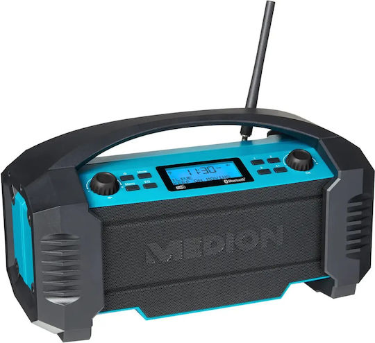 Medion MD 43320 Handheld Radio mit Batterie DAB+ mit Bluetooth Blau