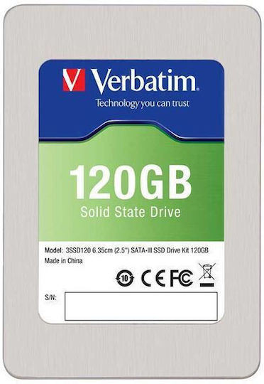 Verbatim DataLife SSD 120GB 2.5 Zoll mit SATA III Anschluss