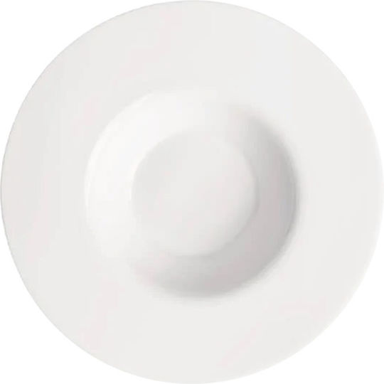 Ready White Pasta Plate with Diameter 27cm