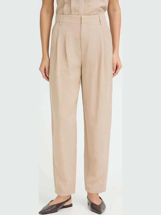 Women's Fabric Trousers in Regular Fit Birch
