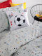 Palamaiki Baby Bettlaken Set Für Krippe Baumwolle Angepasst Mk788 Grau 130x170cm