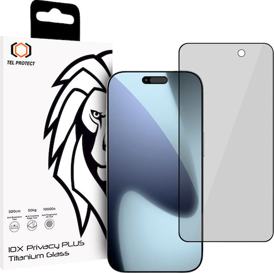 Tempered Glass Tel Protect 10x Privacy Plus Titanium Iphone 18 Pro