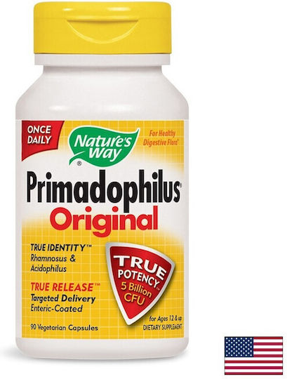 Nature's Way Primadophilus Добавка с Пробиотици 340мг 90 Капсули