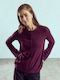 Celestino Women's Knitted Cardigan Soft Texture Burgundy
