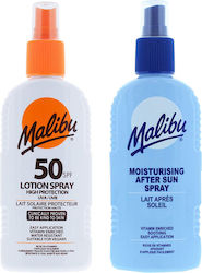Malibu Malibu Sonnencreme-Set mit After Sun SPF50 2 Stück