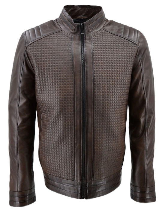 Δερμάτινα 100 Δερμάτινο Μπουφάν Brown Antique