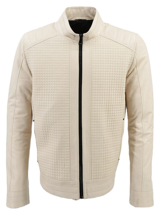 Δερμάτινα 100 Δερμάτινο Μπουφάν Beige