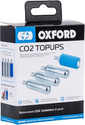 Oxford Резервни CO₂ Флакони 16g Комплект от 4 Части Защитен Капак Ox722