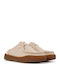 Suede Women's Winter Slippers Beige
