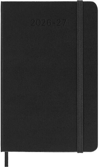 Moleskine Седмичен дневник 2026/27 Черен 9x14см.