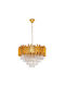 Agora Lighting Agora Lighting Kronleuchter 6xE14 Ø50cm mit Kristallen Gold