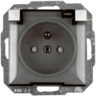 Abex Einzeln Steckdose Wasserdicht mit Deckel Schwarze