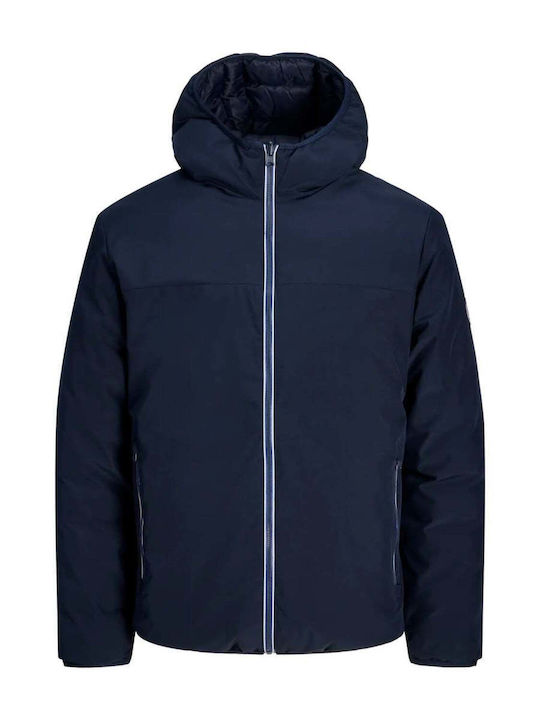 Doppelseitige Herren Jacke Dunkel Marineblau