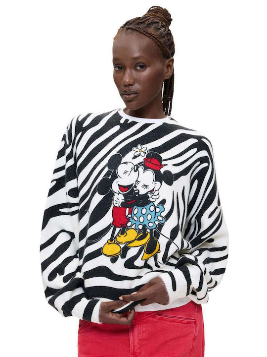 Damen Langärmeliges Strickpullover Weiß