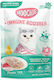 Moochie Moochie Nasses Katzenfutter mit Thunfisch, Fleisch, Rindfleisch und Lachs 70g