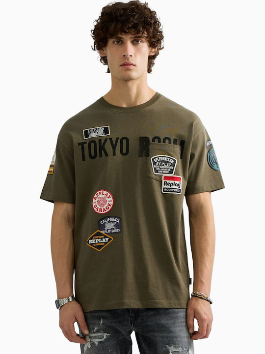 Herrenblusen T-Shirt Grün