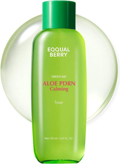 Eqqualberry Dischete Tonifiante pentru Față cu Centella Asiatica, Niacinamidă și Ceai Verde 150ml