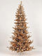 Christmas Tree Slim 180cm With Gold LED Lighting
