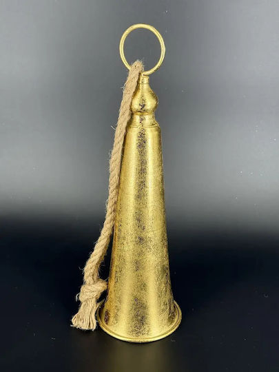 Weihnachtsfigur Aus Metall Glocke Gold Neda Shop
