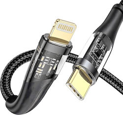 Leewello Cablu USB-C La Lightning Negru 1m 783020-Black Leewello Cablu USB-C La Lightning Negru 1m 783020-Black