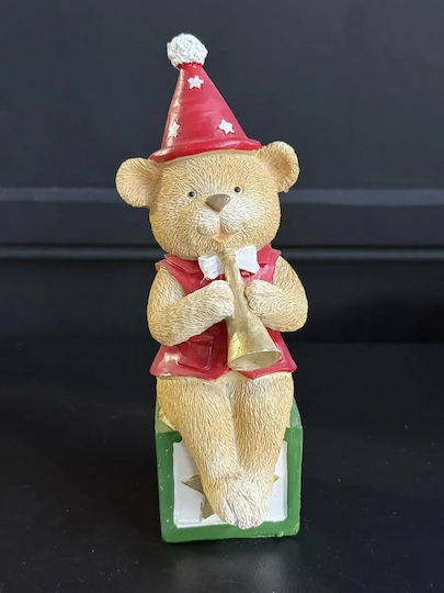Weihnachtsfigur aus Keramik Bär Höhe 20cm Neda Shop
