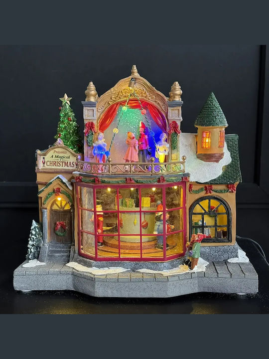 Weihnachtliche Dekofiguren Weiß mit Musik 29x19cm Neda Shop
