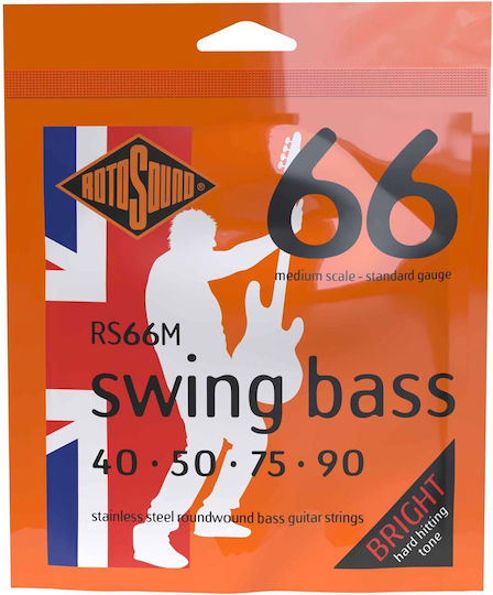 Rotosound Set de corzi pentru bas din oțel inoxidabil 40 - 90"