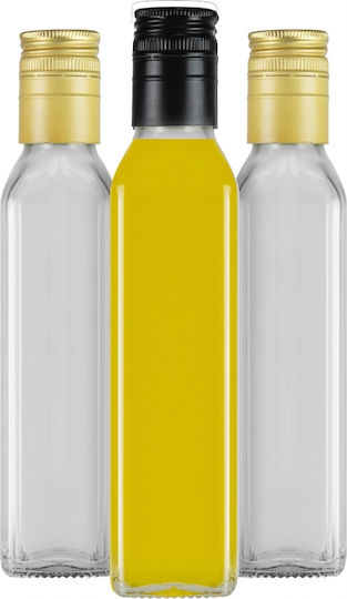 10x Bimberek Marasca Square Klare Wein-/Getränkeflaschen 250 Ml Olivenöl Farben Wein Saft