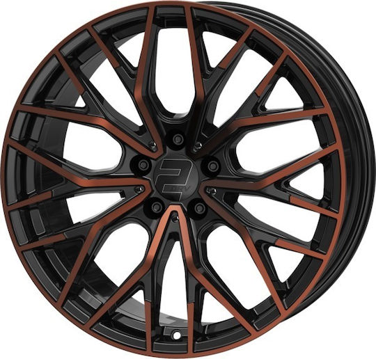 2drv Wh37 8.5x19 5x120 ET35 Black Aluminum Car Wheels