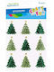 Craft Fun Weihnachtsaufkleber Weihnachtsbäume 9 Stück Cf Pbh 12/144