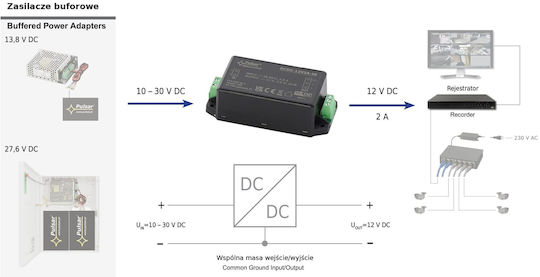 Pulsar Pulsar Spannungsumwandler DC/DC 12V in 12V