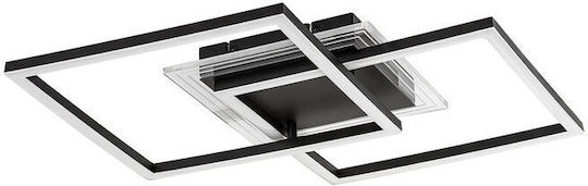 Rabalux Smart Mount Ceiling Light 70cm Black With Integrated LED