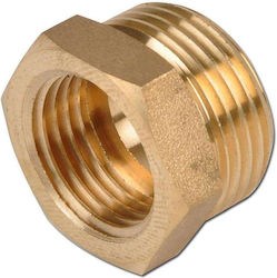 Straight Contraction Male/Female Brass 3/8-1/4