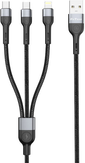 DeTech USB към Lightning Кабел 2.4A 1м DE-52UCL