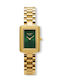 Damenuhr Batterie mit Gold Metallischem Armband