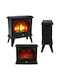 DKD Home Decor Decorative Lamp Warm White 2700K Fireplace 15x31x36cm