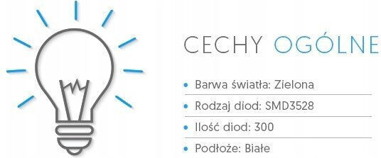 Eco Light Αδιάβροχη Ταινία LED Πράσινο Φως 5m Τύπου SMD3528